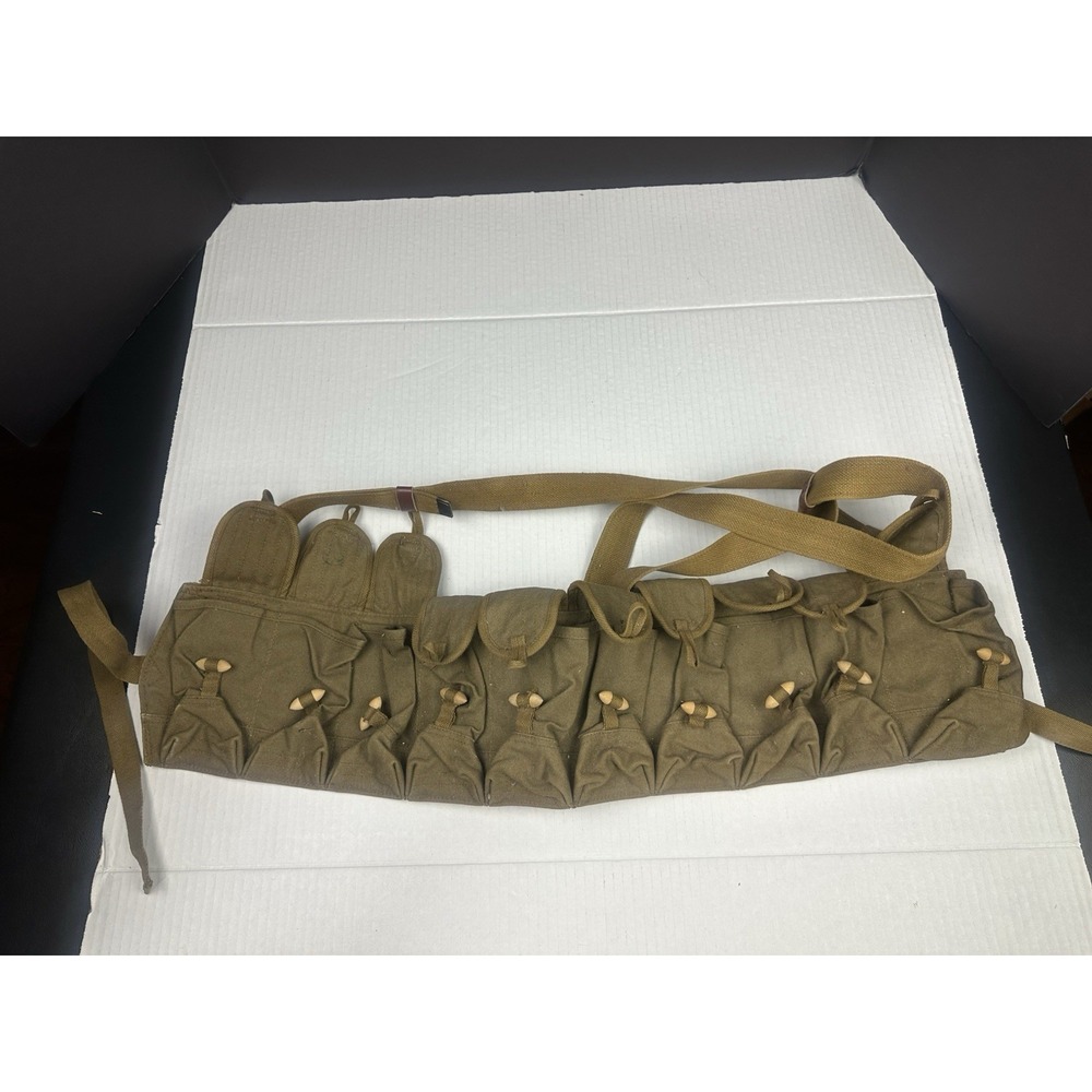Vietnam Era Chinese Military Type 56 Canvas Ammo Pouch SKS Pouch Webbing